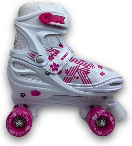 Quaddy 3.0 Rollschuhe weiß rosa 34-37