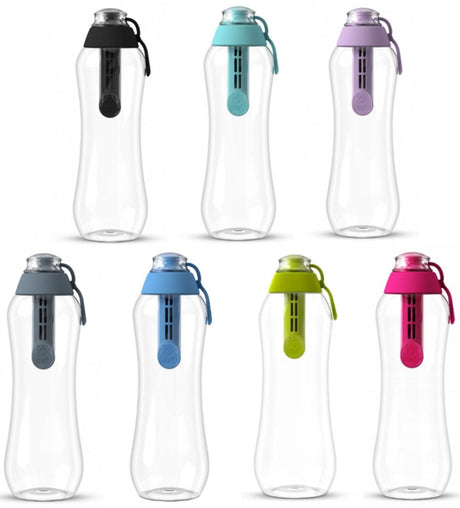 Dafi-Multicolor-Serie – Wasserfilterflasche – 0,5 l – ohne BPA – 1 Filter