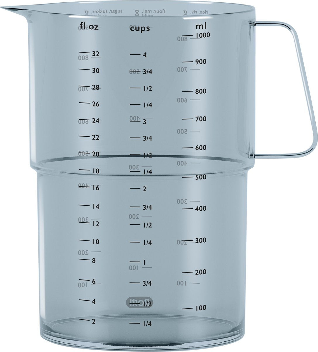 Rosti mensura maatbeker 1000 ml dusty blue