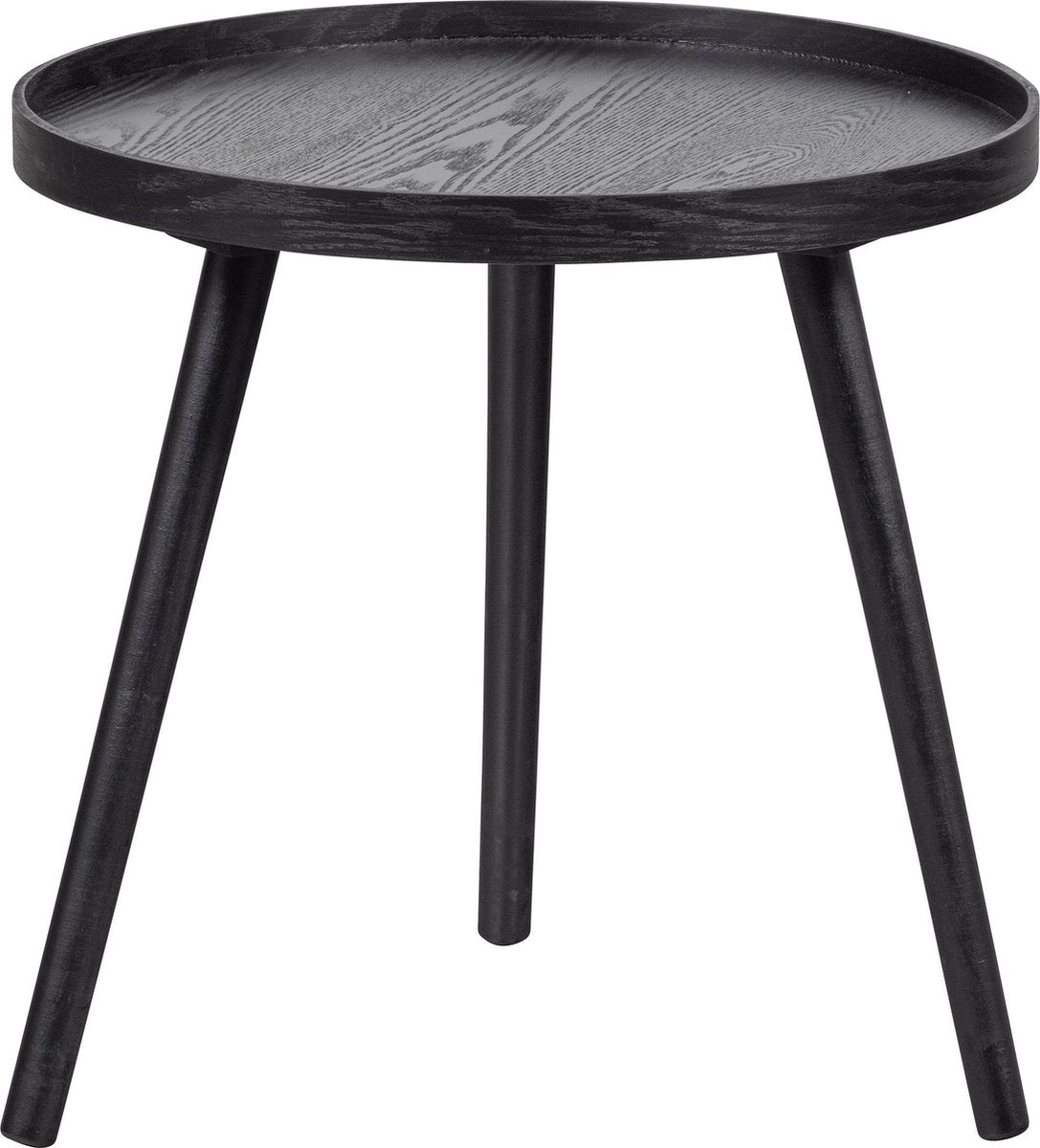 Woood Mesa Beistelltisch m - Holz - Schwarz - 45x45x45