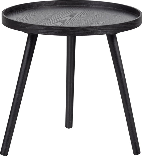 Woood Mesa Beistelltisch m - Holz - Schwarz - 45x45x45