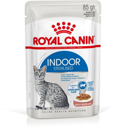 Royal canin indoor in saus - kattenvoer - 12x85g - behoud gezond gewicht