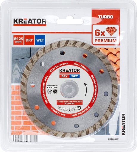 Kreator krt083101 Diamantscheiben-Set – ø125 mm – universell