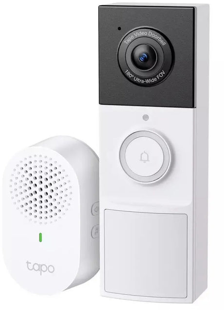 Tp-Link Tapo D210 kabellose Video-Türklingel mit Akku – inklusive Glockenspiel – 2K-Video – ohne Abonnement – IP65 – intelligente Türklingel