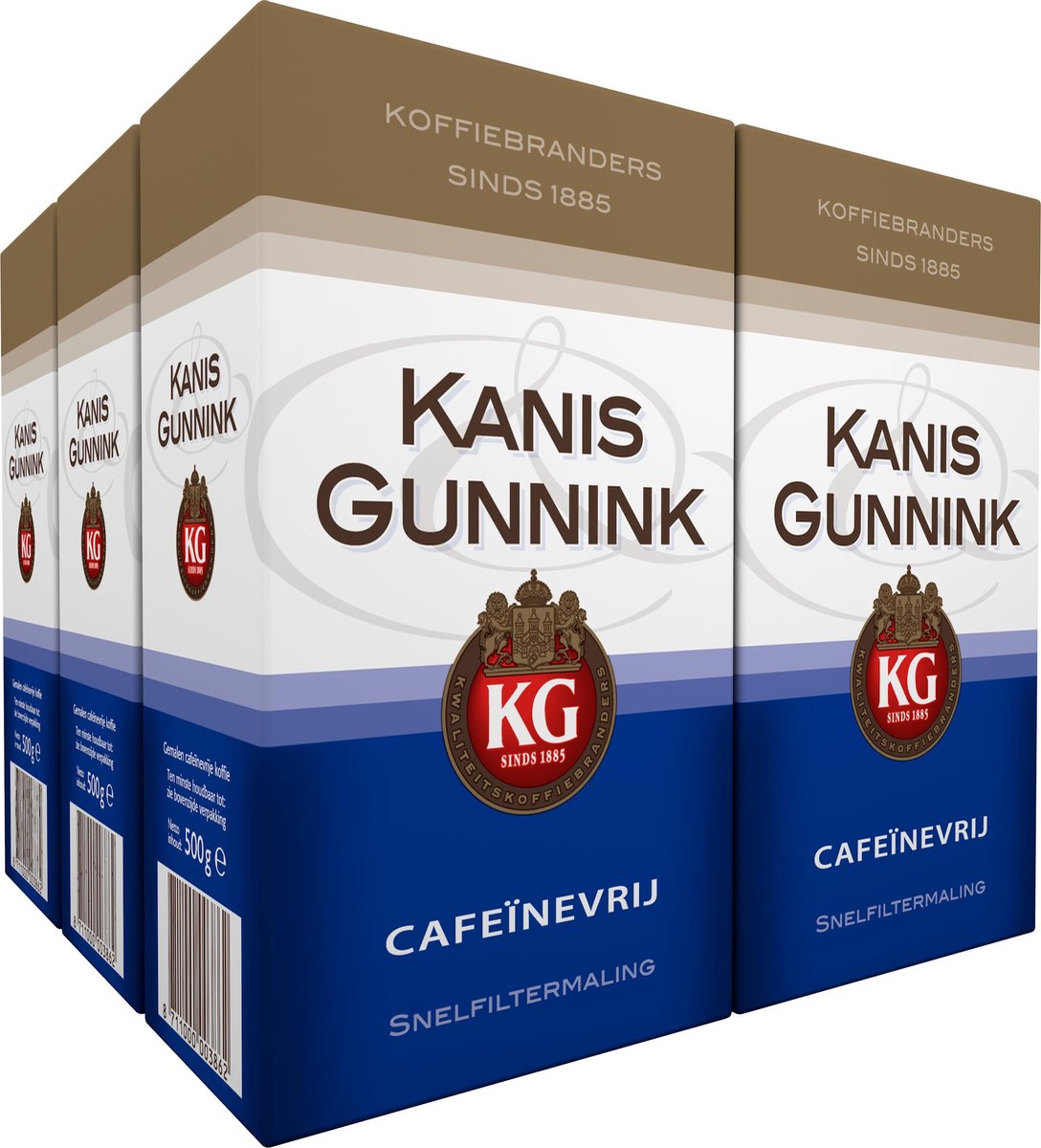 Kanis Gunnink entkoffeinierter Filterkaffee – 6 x 500 Gramm