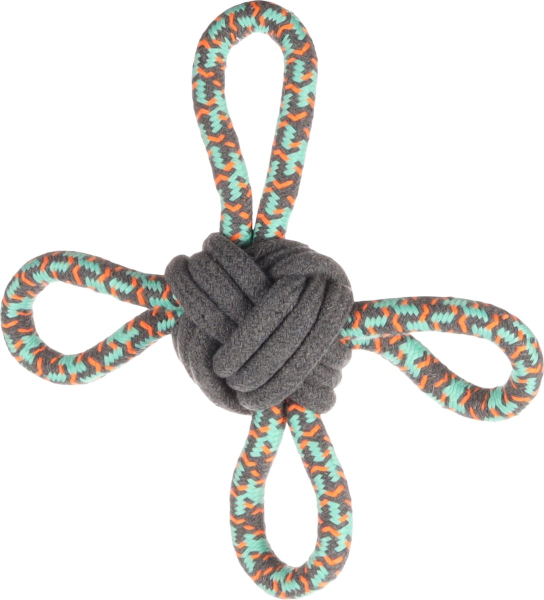 Flamingo Riva Multiring – Spielzeughunde – HS Baumwolle Riva Multiring+Kugel grün 25 cm – 1 Stück – 135173 – 1 Stück