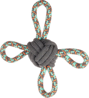 Flamingo Riva Multiring – Spielzeughunde – HS Baumwolle Riva Multiring+Kugel grün 25 cm – 1 Stück – 135173 – 1 Stück