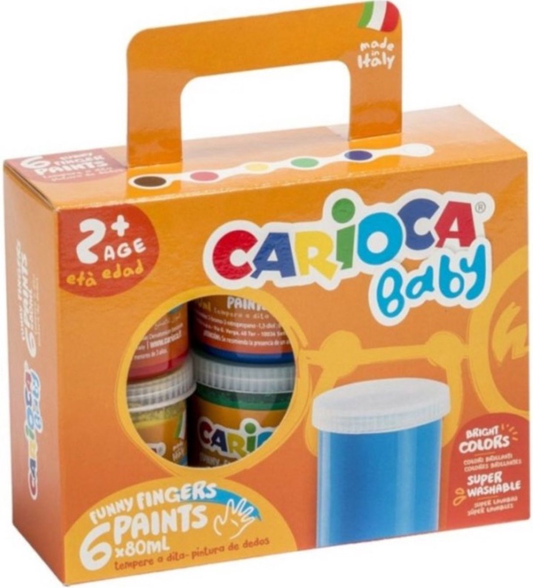Carioca Baby 2+ Fingerfarbe 6x80ml