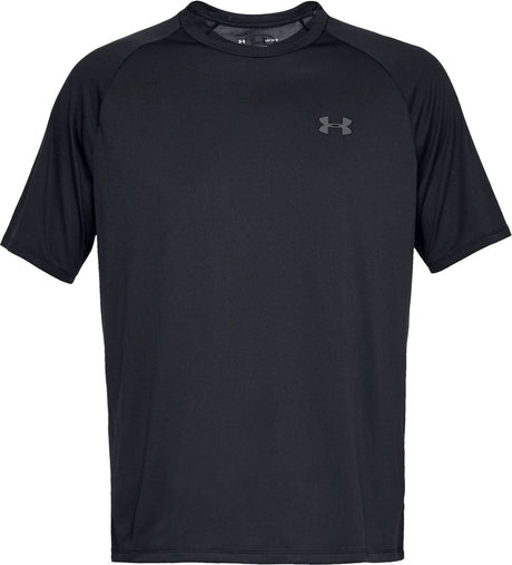 Under Armour UA Tech 2.0 SS Tee-Blk Herren-Sportshirt – Schwarz – Graphit