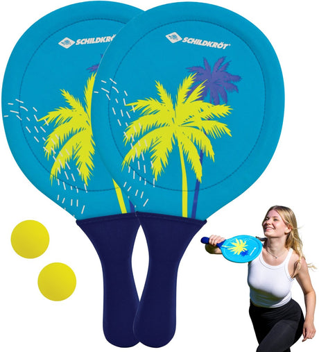 Schildkrot schildkröt - beach paddle set - 2 rackets en 2 ballen