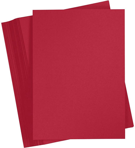 Creativ Company Farbkarton, A5, 180 gr, Weihnachtsrot, 100 Blatt 1 Karton