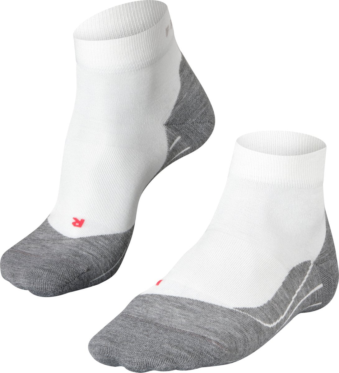 Falke ru4 kurze Anti-Blasen-Baumwoll-Funktionsmaterial-Laufsocken Damen weiß – Größe 39-40