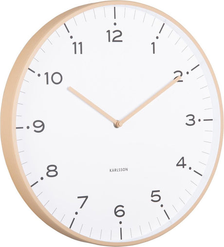 Karlsson Wanduhr Zirkusringe - Braun - ø40cm - Wanduhr skandinavisch