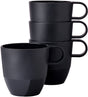 Mepal mok silueta - 4x 300 ml - koffiebeker - nordic black