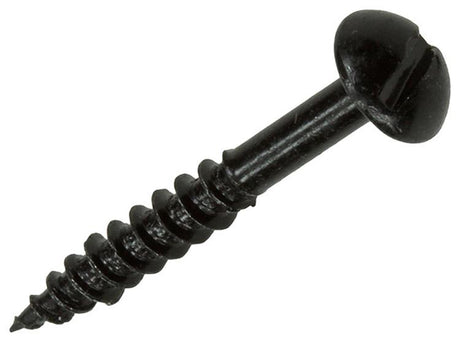 Mack 1017385 - houtschroef bolkop zwart verzinkt 10 st 4,0 x 30 mm | 10 stuks
