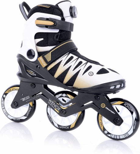 Tempish – Wenox Top 100 – Inline-Skates – Inline-Skates – Damen – Weißgold – Hochgeschwindigkeits-100-mm-Räder, bequeme Passform – Größe 40