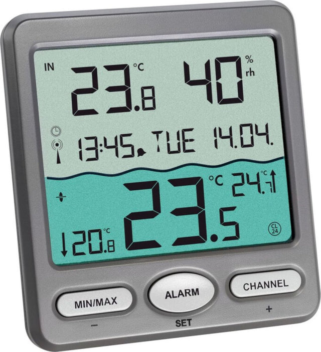 TFA Dostmann TFA Zeitsignalgesteuertes Schwimmbadthermometer