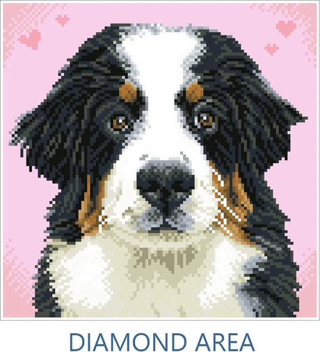 Diamond dotz® Diamond Dotz Hund Zuzu – Diamantmalerei – 11.664 Dotz – 29 x 29 cm