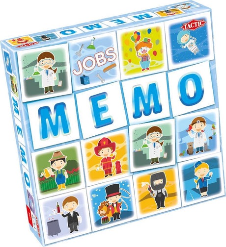 Taktik-Memo-Berufe – Memo-Spiel – die richtigen Paare finden – verschiedene Berufe entdecken – lehrreiches Brettspiel für Kinder und Familien – 2 bis 6 Spieler – ab 3 Jahren