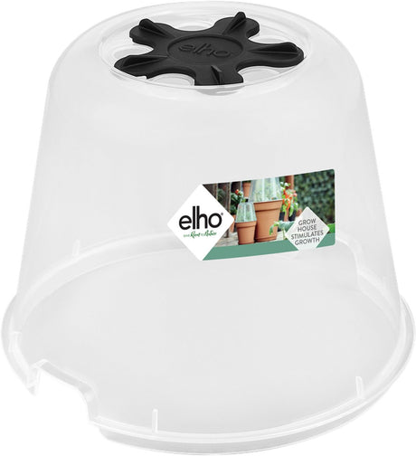 Elho green basics kweekhuis rond 30 - binnen en buiten - kweken en oogsten - ø 30.0 x h 23.1 cm - transparant