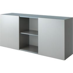 Bachschrank mit Schiebetüren Hammerer 2FH Grau, Silber