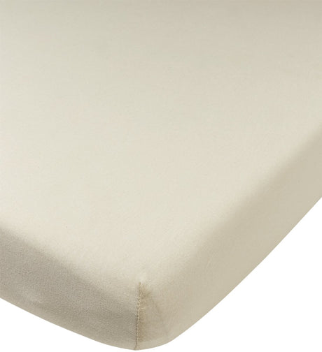 Meyco Baby Uni Spannbettlaken für Kinderbett – Jersey – weicher Sand – 40 x 80 x 90 cm