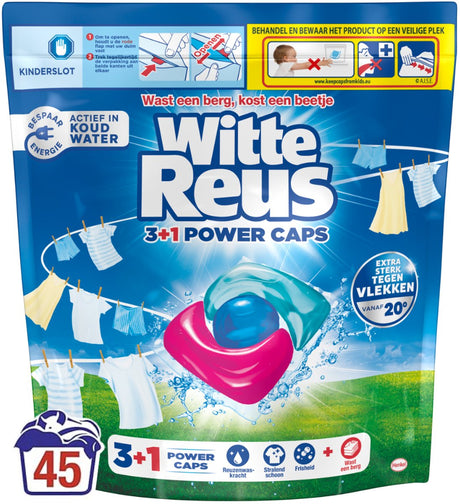 White Giant 3+1 Power Caps – Waschkapseln – 45 Waschgänge