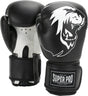 Super pro combat gear talent (kick)bokshandschoenen zwart wit 10oz