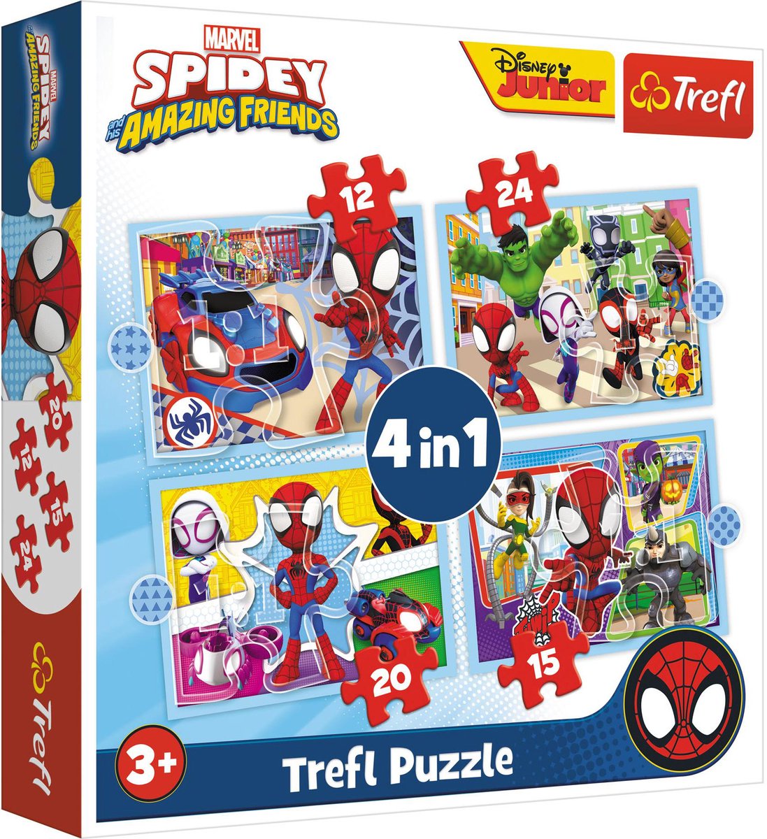 Trefl Puzzle Spidey und Freunde 4 in 1 | 2 Stk