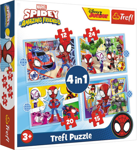 Trefl Puzzle Spidey und Freunde 4 in 1 | 2 Stk