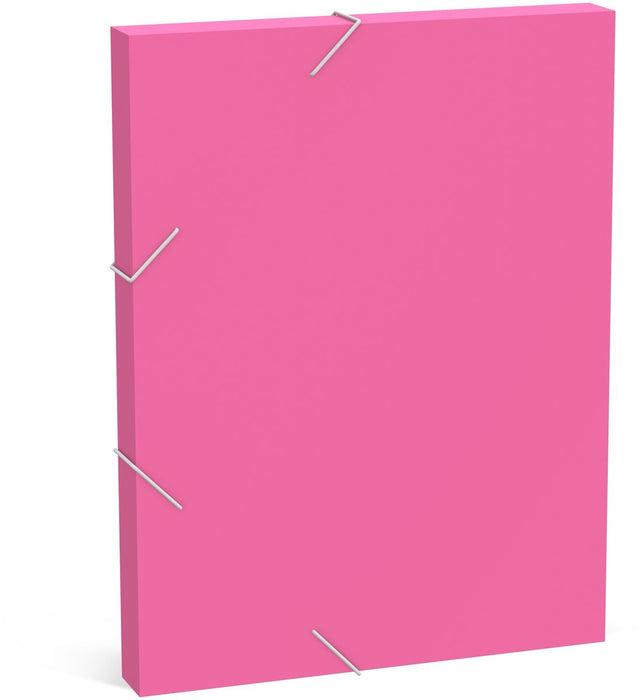 Qc Pastell-Neon-Dokumentenbox – Neonrosa