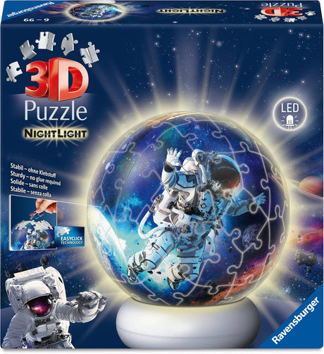 Ravensburger – Astronauten – 3D-Puzzleball-Nachtlicht – 73 Teile