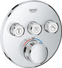 Grohe Grohtherm Smart Control Thermostat-Duscharmatur – Einbau-Mischbatterie – mit Umsteller – rund – Chrom
