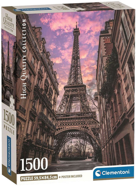 Clementoni-Puzzle Paris erwacht – Puzzle 1500 Teile Paris – hochwertige Sammlung – kompakte Box – Puzzles und Puzzles für Erwachsene