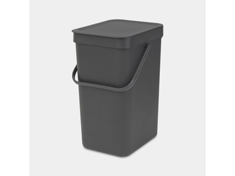 Brabantia Sort Go Abfallbehälter – 12 Liter – Dunkelgrau