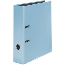 Ordner Falken Pastellfarbe A4 80 mm Karton Himmelblau 2-Ring 1 Stück