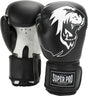 Super pro combat gear talent (kick)bokshandschoenen zwart wit 4oz