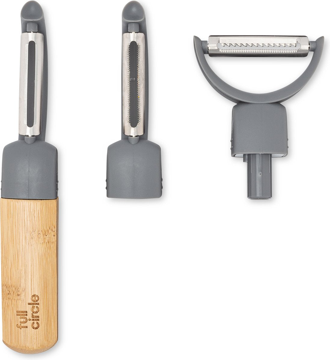Vollkreis-Hausschäler Peel Good – Küchenutensilien – 1 Set inkl. Julienne gezahnt – Schälmesser – recycelte Materialien – nachhaltig