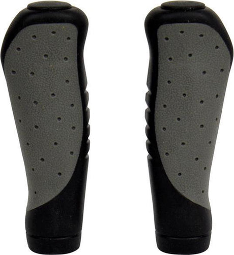 Dresco Fahrradgriffe Ergo Grip ca. 10 cm Gummi schwarz grau pro Set