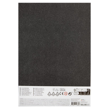Creative Craft Group Moxy Glitzerpapier A4 8 Blatt 150 Gramm