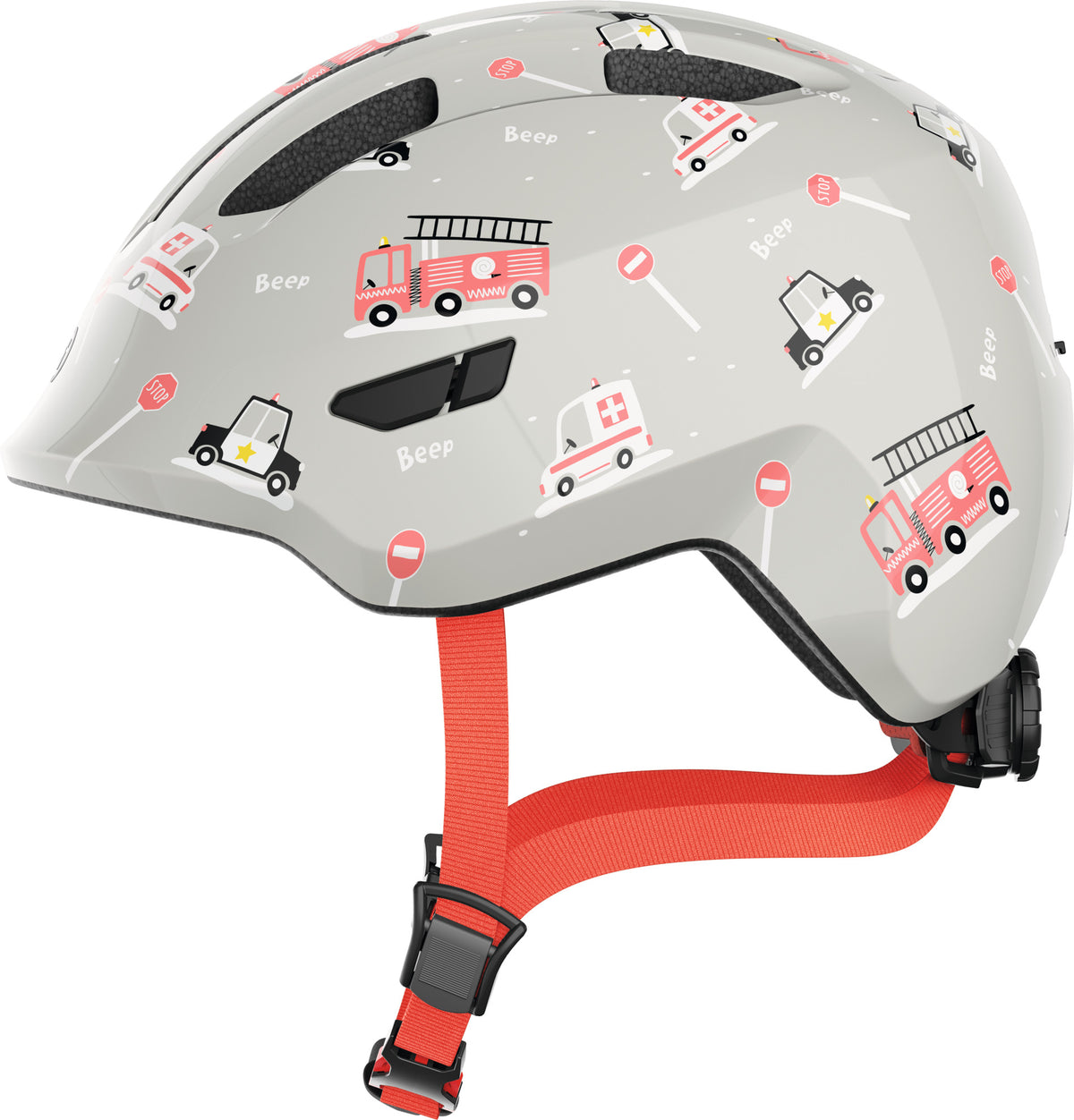 Abus helm smiley 3.0 grey rescue s 45-50cm