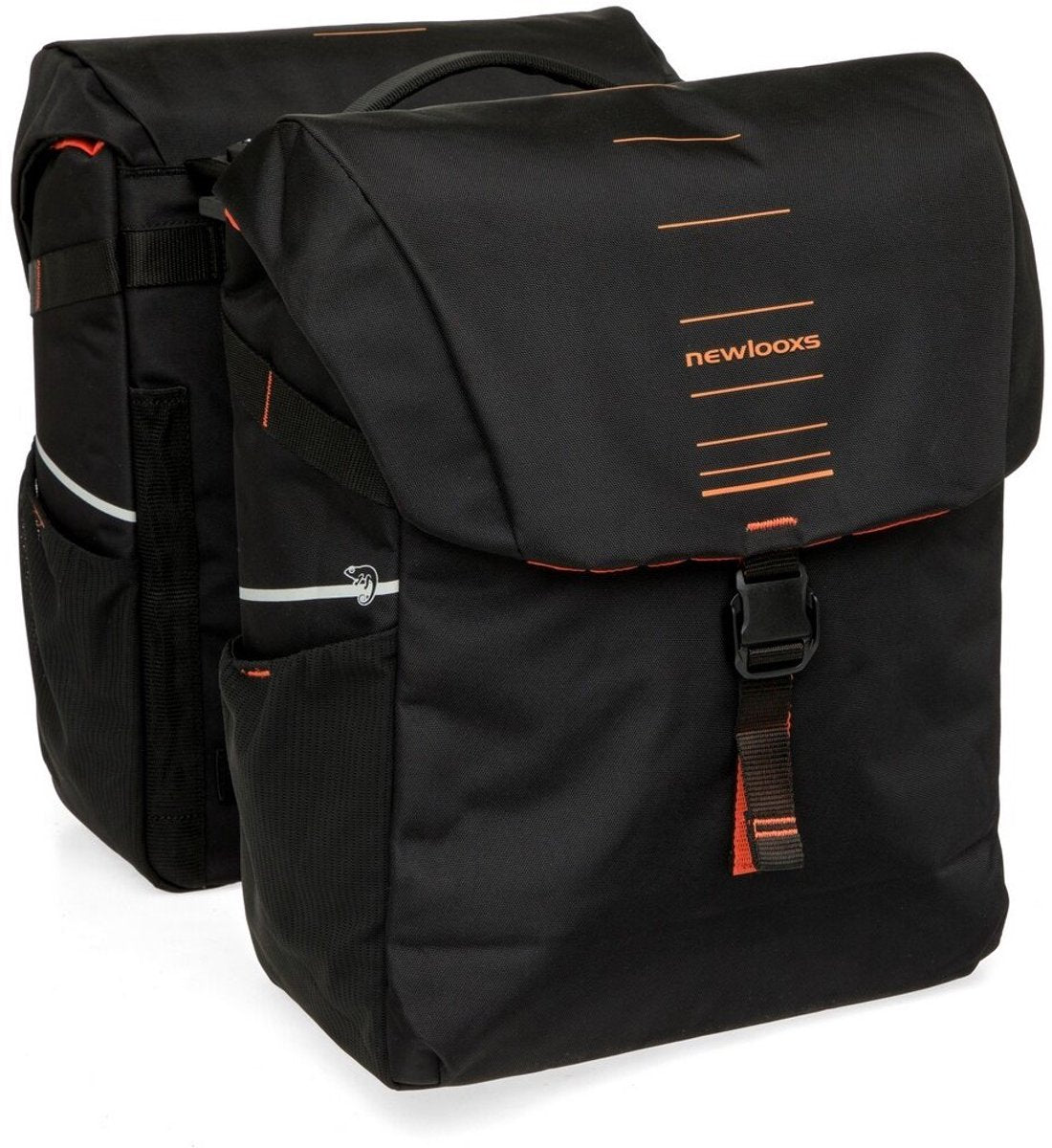 Newlooxs Tasche New Looxs Vigo Double | schwarz orange | Ziel 2.0 | 40l
