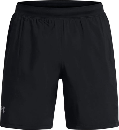 Under armour ua launch 7'' shorts heren sportbroek - zwart - wit
