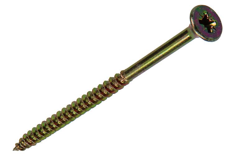 Mack 1017991 - spaanplaatschroef vz kop geelverz. 20st 5,0 x 80 mm | 5 stuks