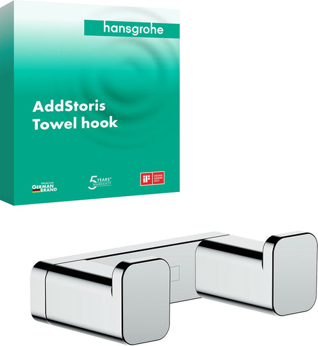 Hansgrohe Addstoris Doppel-Handtuchhaken Chrom