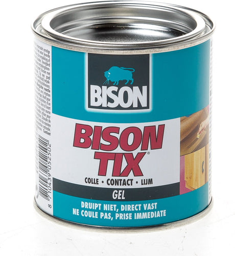 Bison tix® Dose 250 ml, gelförmig, superstark, universell, Kontaktkleber, wasserfeste Oberfläche, einfache Anwendung, für unzählige Reparaturen geeignet
