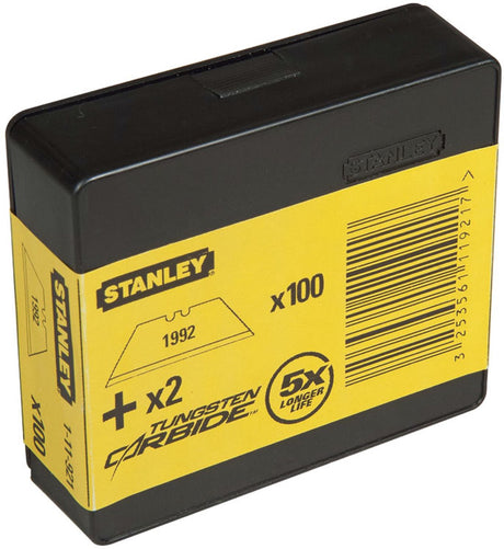 Stanley Handwerkzeuge Ersatzklingen 1992 ohne Löcher – 100 Stück Spender – 8-11-921 – 8-11-921