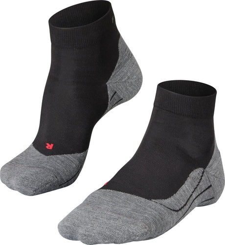 Falke ru4 kurze Anti-Blasen-Baumwoll-Funktionsmaterial-Laufsocken Herren Schwarz - Größe 42-43