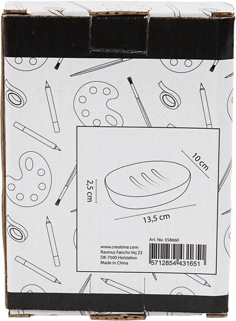 Https: www.cchobby.nl Seifenschale-h-2-5-cm-l-13-5-cm-w-10-cm-white-1-piece