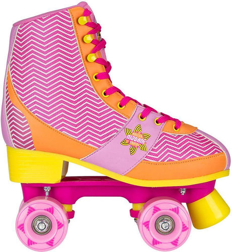 Nijdam Rollschuhe – Chevron – Pink Orange – Größe 33 34 33